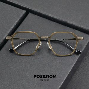 [Order 12-15 ngày] Gọng kính titan POSESION PS425 Dáng Vuông