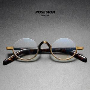 Gọng Kính POSESION Soukai titan Dáng Tròn Retro